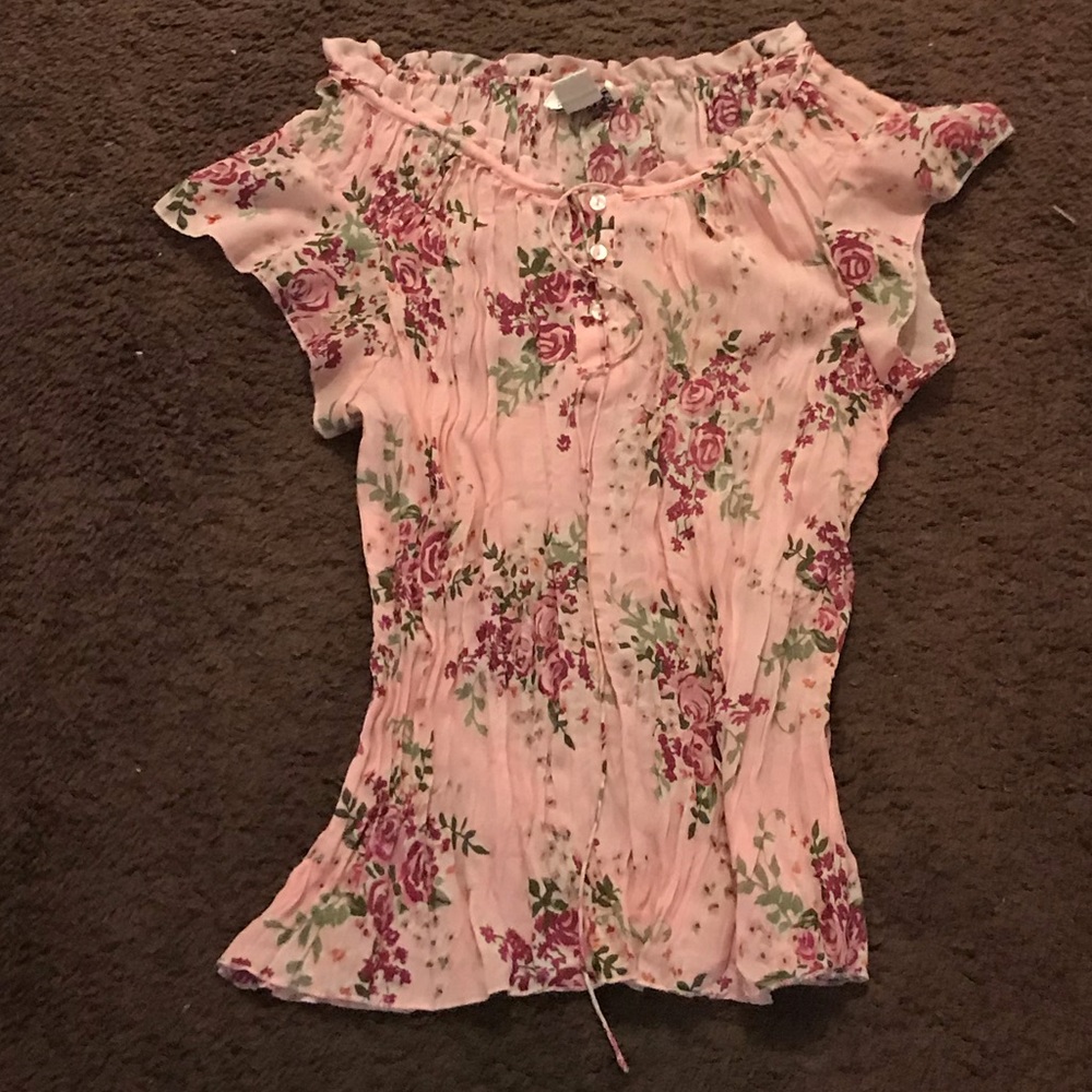 Pink Floral Top
